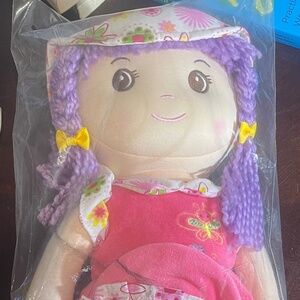 Playmaker Toys Lollypop Dolls Pink Dress Plush Rag Soft-bodied Doll Age 3+ New